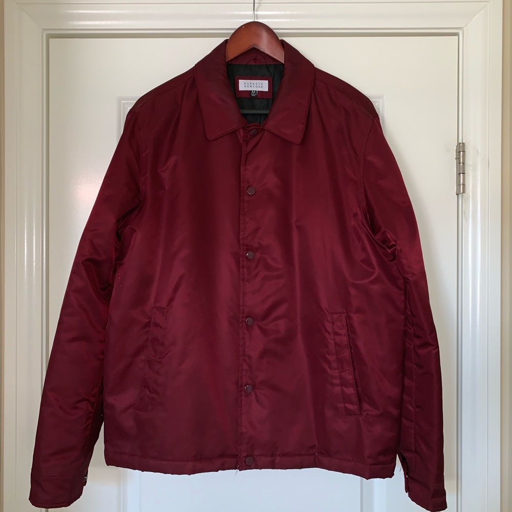 Barney’s New York Burgundy Coach Jacket